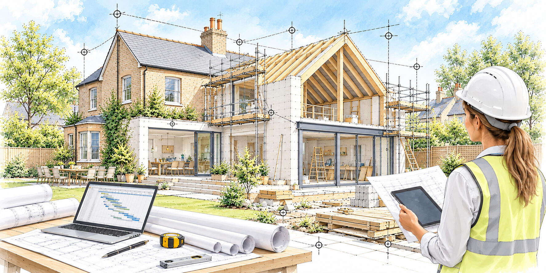 Project Management – Peter Angel Construction project management showing site supervision, building works and project coordination